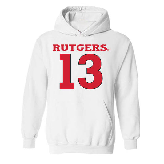 Rutgers - NCAA Women's Basketball : Hope Masonius - Sport Shersey Hooded Sweatshirt-0