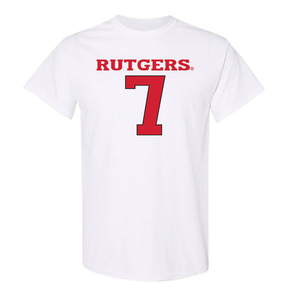 Rutgers - NCAA Women's Basketball : Precious Gem Wheeler - Sport Shersey T-Shirt-0