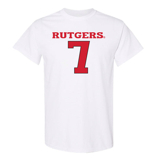 Rutgers - NCAA Women's Basketball : Precious Gem Wheeler - Sport Shersey T-Shirt-0