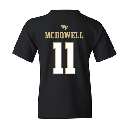 Wake Forest - NCAA Men's Basketball : Jamari McDowell - Sports Shersey Youth T-Shirt-1