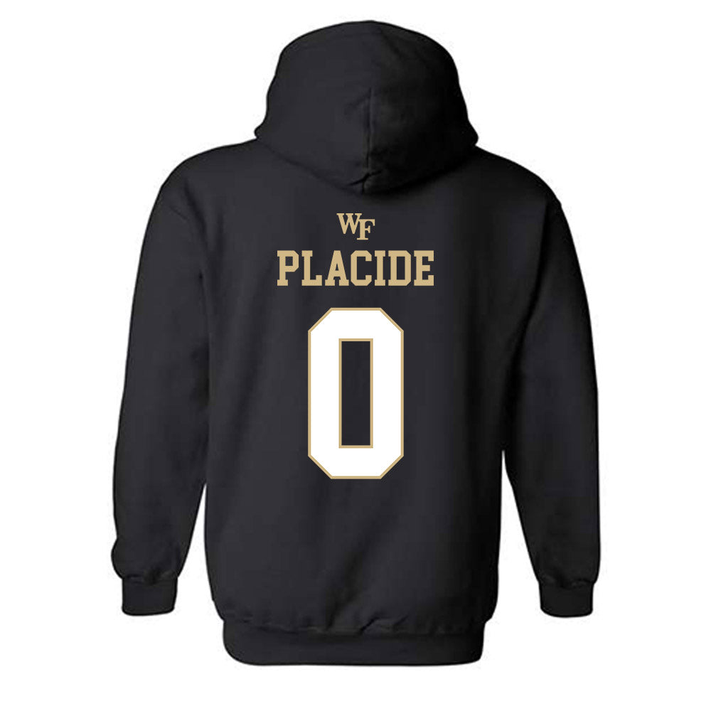 Wake Forest - NCAA Men's Basketball : Gallagher Placide - Sports Shersey Hooded Sweatshirt-1