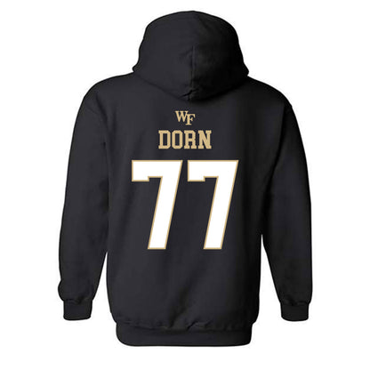 Wake Forest - NCAA Men's Basketball : Antonio Dorn - Sports Shersey Hooded Sweatshirt-1
