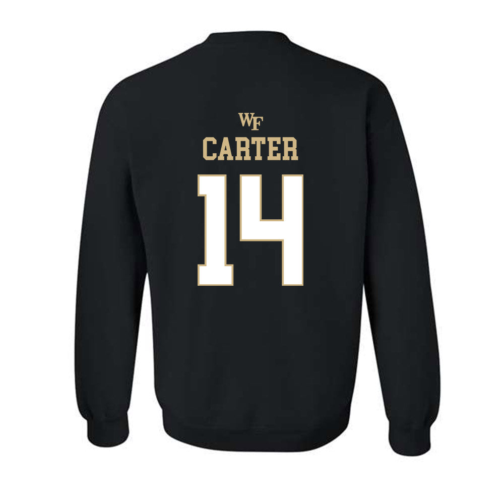 Wake Forest - NCAA Women's Basketball : Mary Carter - Sports Shersey Crewneck Sweatshirt-1