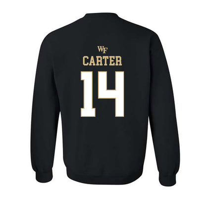 Wake Forest - NCAA Women's Basketball : Mary Carter - Sports Shersey Crewneck Sweatshirt-1