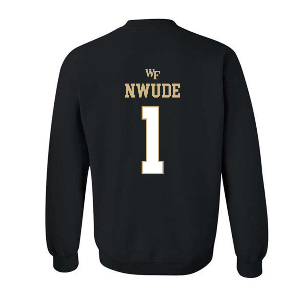 Wake Forest - NCAA Women's Basketball : Adora Nwude - Sports Shersey Crewneck Sweatshirt-1