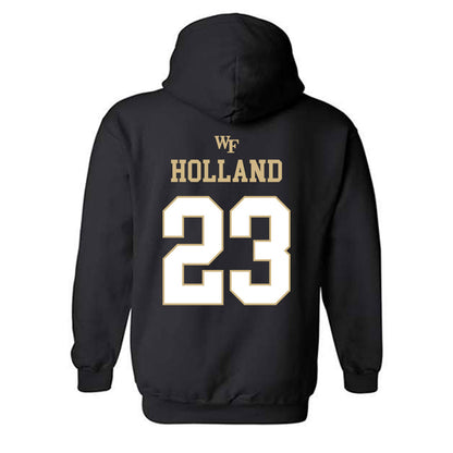 Wake Forest - NCAA Women's Basketball : Oshauna Holland - Sports Shersey Hooded Sweatshirt-1