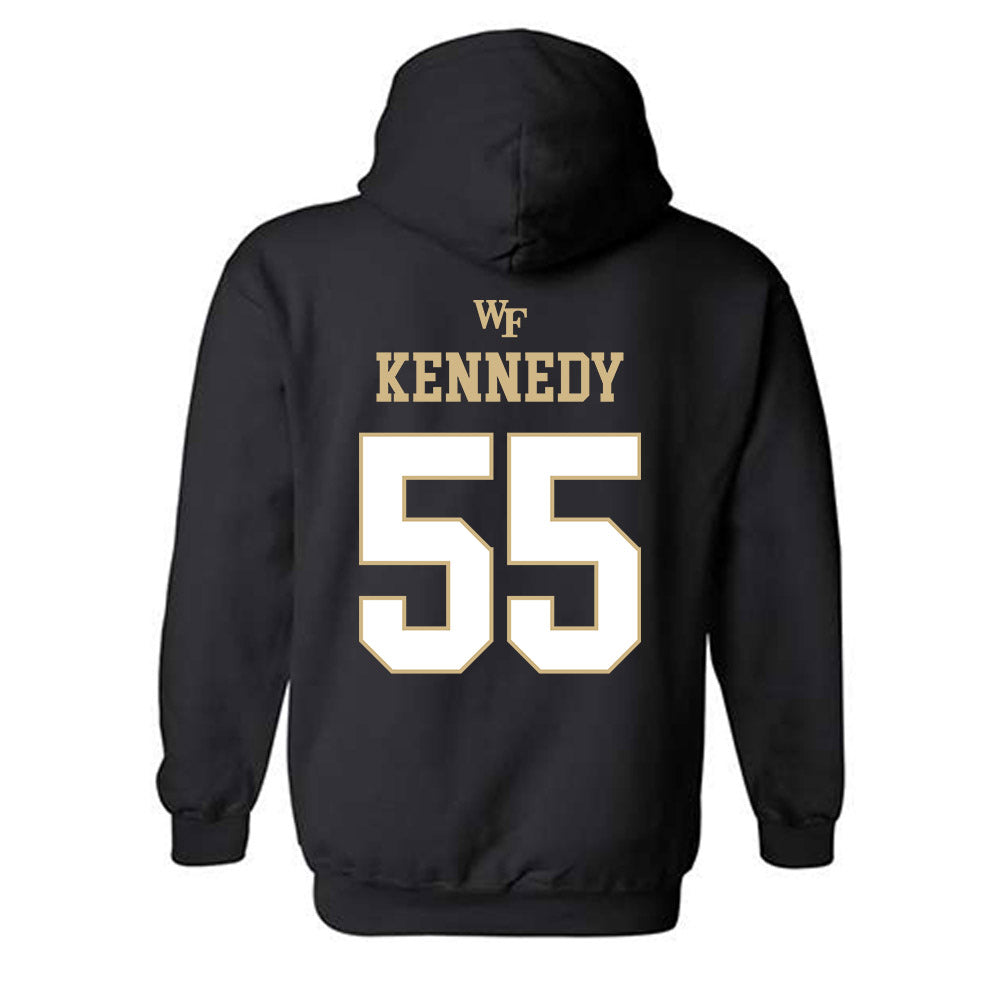 Wake Forest - NCAA Men's Basketball : Kevair Kennedy - Sports Shersey Hooded Sweatshirt-1
