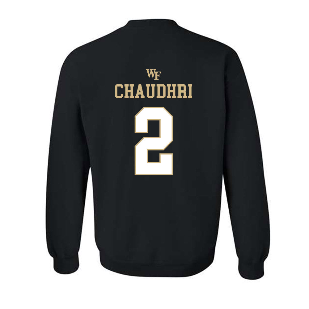 Wake Forest - NCAA Men's Basketball : Vincent Chaudhri - Sports Shersey Crewneck Sweatshirt-1