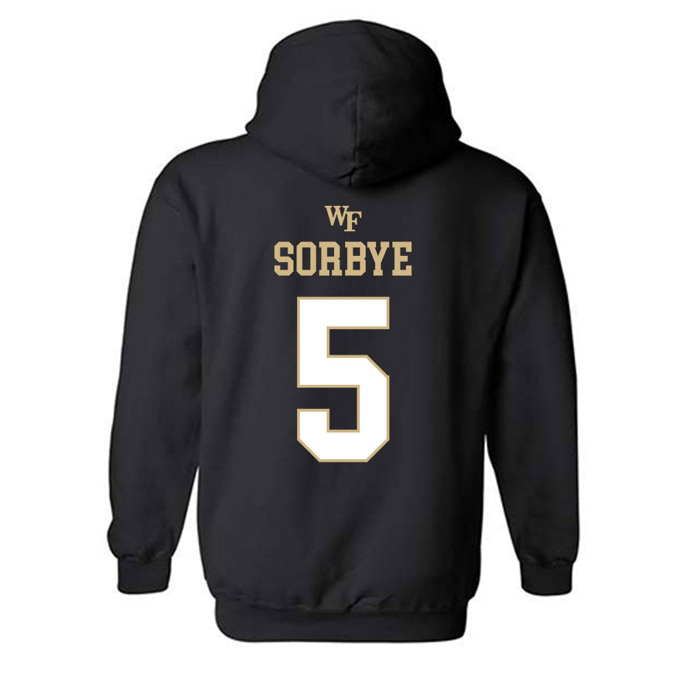 Wake Forest - NCAA Women's Basketball : Aurora Sorbye - Sports Shersey Hooded Sweatshirt-1