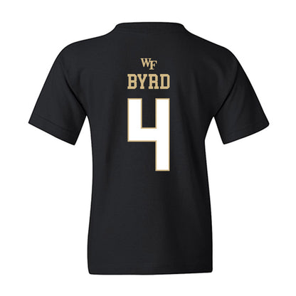 Wake Forest - NCAA Women's Basketball : Ramiyah Byrd - Sports Shersey Youth T-Shirt-1