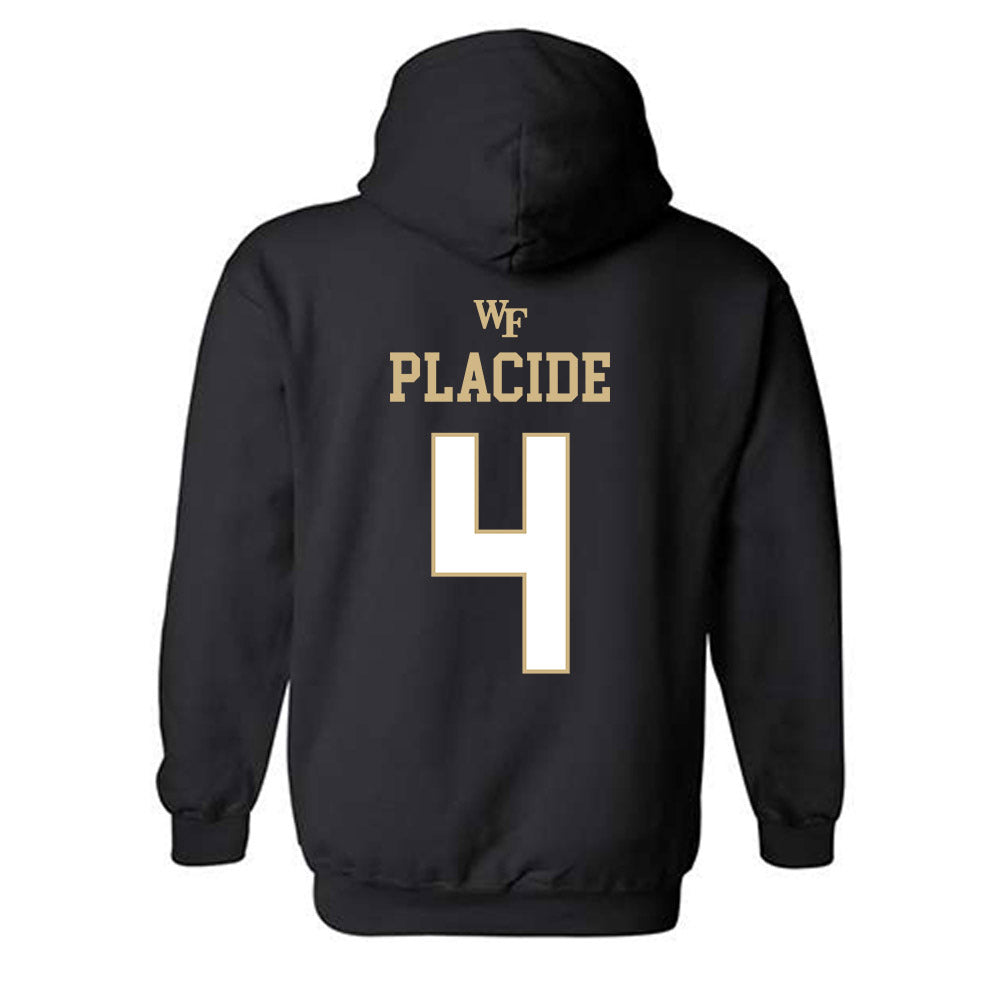 Wake Forest - NCAA Men's Basketball : Gavin Placide - Sports Shersey Hooded Sweatshirt-1