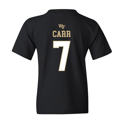 Wake Forest - NCAA Men's Basketball : Isaac Carr - Sports Shersey Youth T-Shirt-1