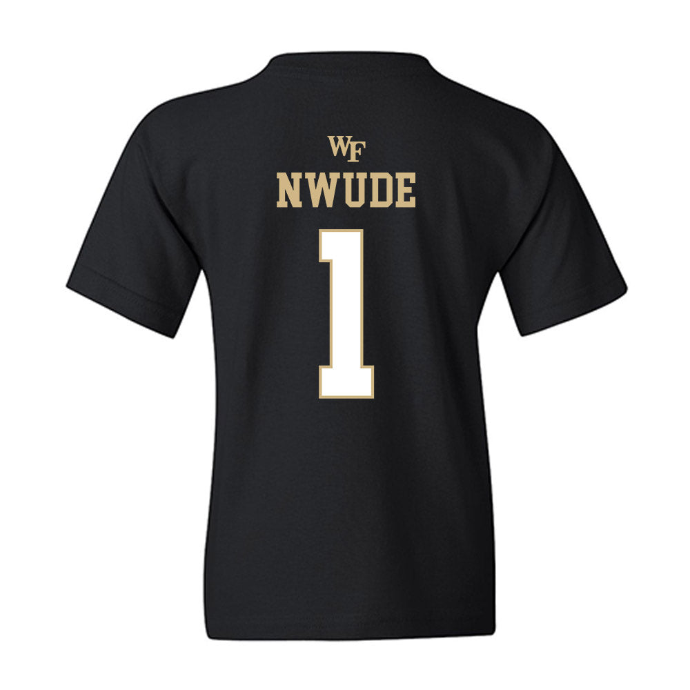 Wake Forest - NCAA Women's Basketball : Adora Nwude - Sports Shersey Youth T-Shirt-1