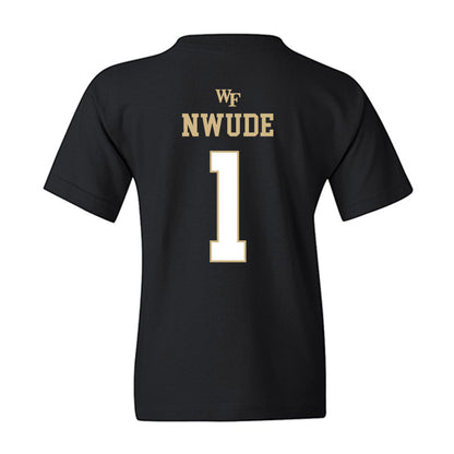 Wake Forest - NCAA Women's Basketball : Adora Nwude - Sports Shersey Youth T-Shirt-1