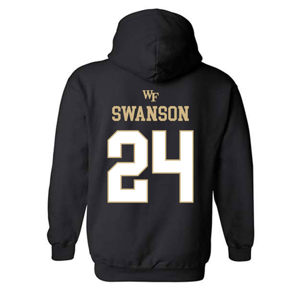 Wake Forest - NCAA Women's Basketball : Mckenzie Swanson - Sports Shersey Hooded Sweatshirt-1