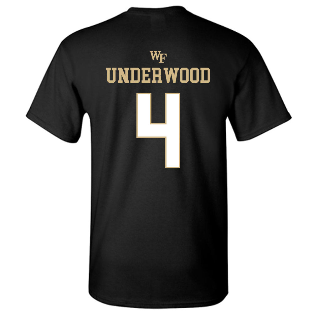 Wake Forest - NCAA Men's Basketball : Will Underwood - Sports Shersey T-Shirt-1