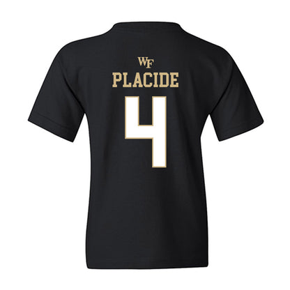 Wake Forest - NCAA Men's Basketball : Gavin Placide - Sports Shersey Youth T-Shirt-1