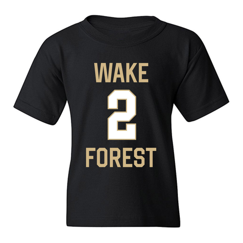 Wake Forest - NCAA Men's Basketball : Vincent Chaudhri - Sports Shersey Youth T-Shirt-0