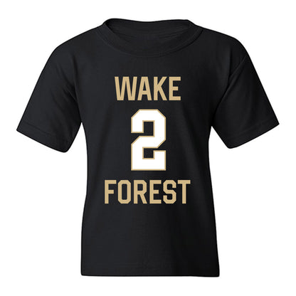 Wake Forest - NCAA Men's Basketball : Vincent Chaudhri - Sports Shersey Youth T-Shirt-0