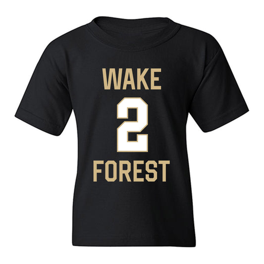 Wake Forest - NCAA Men's Basketball : Vincent Chaudhri - Sports Shersey Youth T-Shirt-0