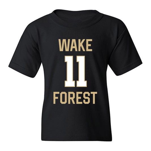 Wake Forest - NCAA Men's Basketball : Jamari McDowell - Sports Shersey Youth T-Shirt-0