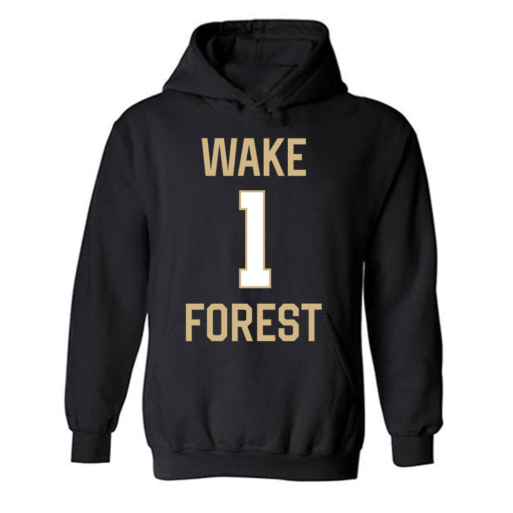 Wake Forest - NCAA Women's Basketball : Adora Nwude - Sports Shersey Hooded Sweatshirt-0