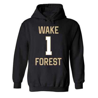 Wake Forest - NCAA Women's Basketball : Adora Nwude - Sports Shersey Hooded Sweatshirt-0