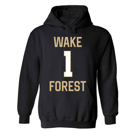 Wake Forest - NCAA Women's Basketball : Adora Nwude - Sports Shersey Hooded Sweatshirt-0