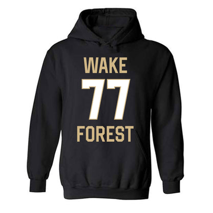 Wake Forest - NCAA Men's Basketball : Antonio Dorn - Sports Shersey Hooded Sweatshirt-0