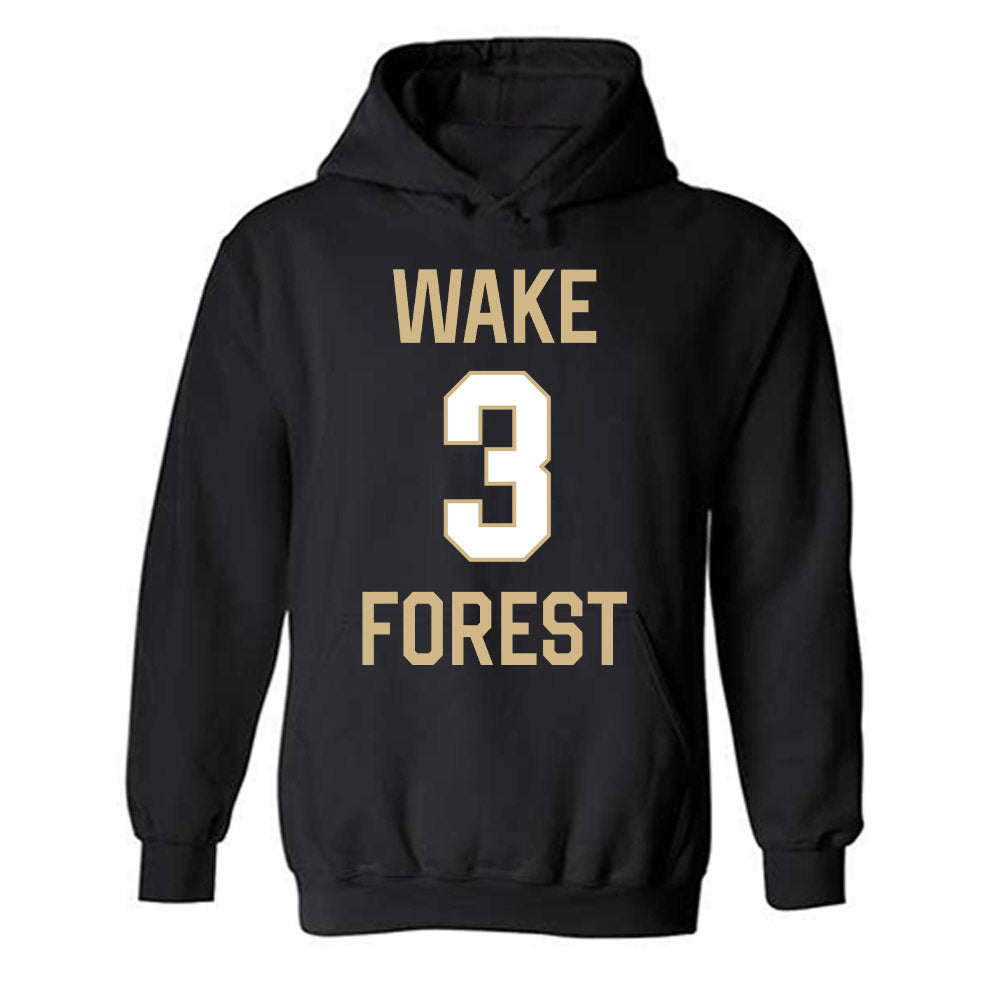 Wake Forest - NCAA Women's Basketball : Alexis Cashdollar - Sports Shersey Hooded Sweatshirt-0