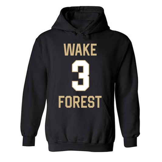Wake Forest - NCAA Women's Basketball : Alexis Cashdollar - Sports Shersey Hooded Sweatshirt-0
