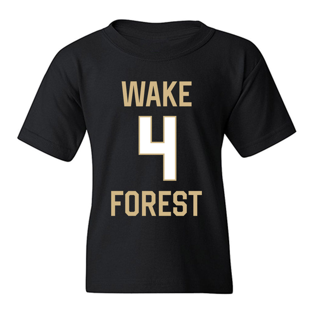 Wake Forest - NCAA Women's Basketball : Ramiyah Byrd - Sports Shersey Youth T-Shirt-0