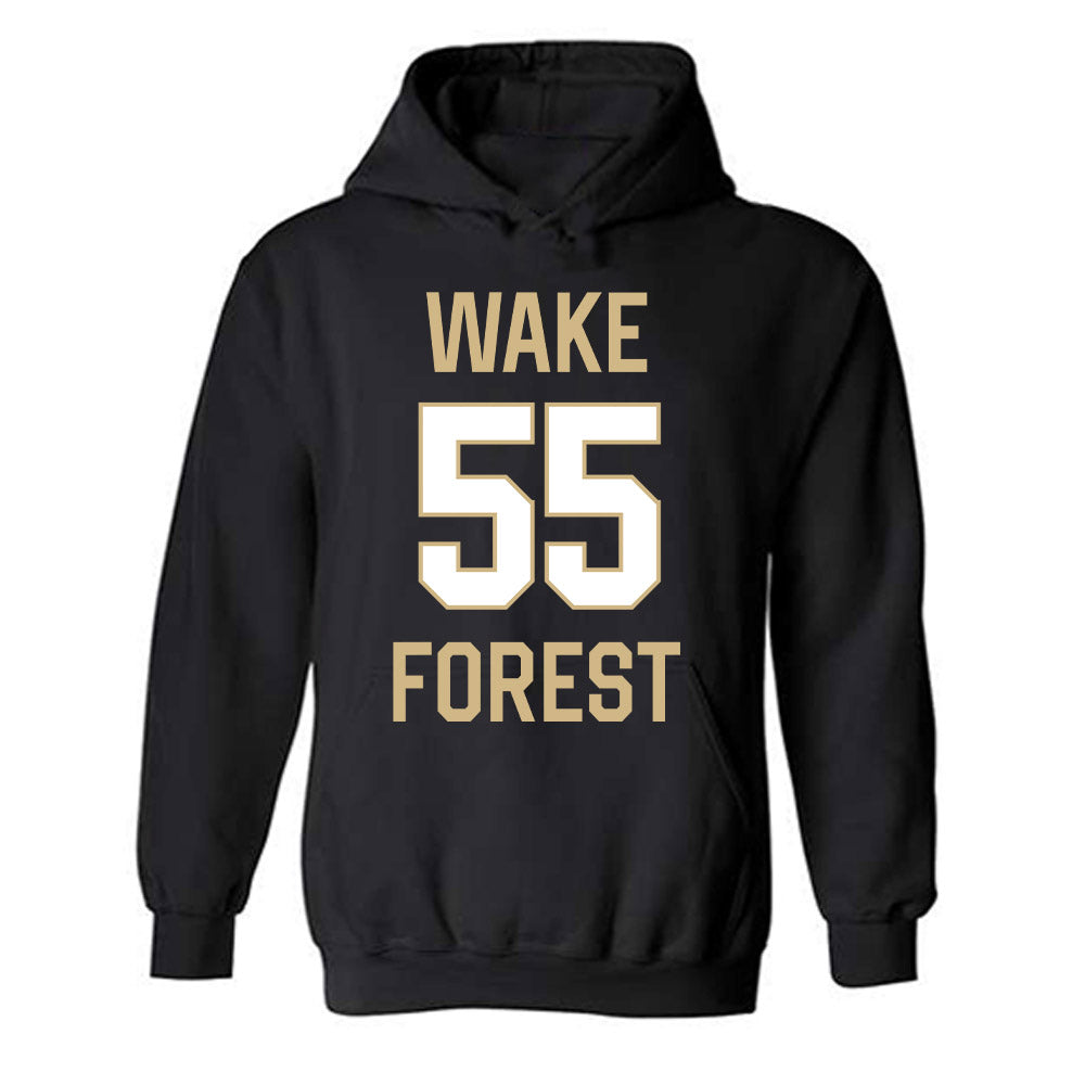 Wake Forest - NCAA Men's Basketball : Kevair Kennedy - Sports Shersey Hooded Sweatshirt-0