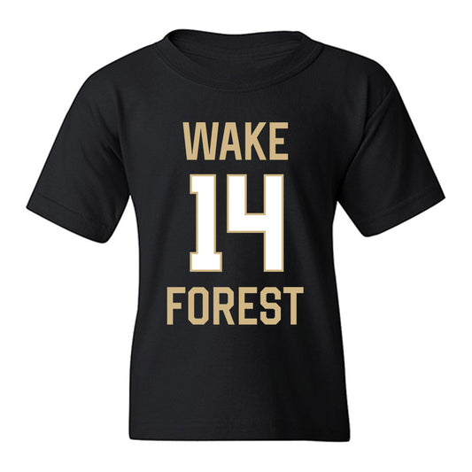 Wake Forest - NCAA Women's Basketball : Mary Carter - Sports Shersey Youth T-Shirt-0