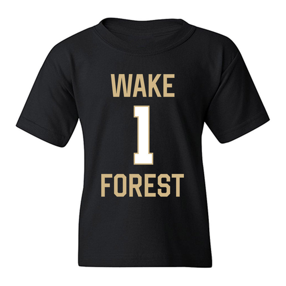 Wake Forest - NCAA Women's Basketball : Adora Nwude - Sports Shersey Youth T-Shirt-0