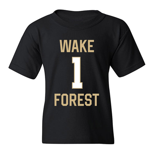 Wake Forest - NCAA Women's Basketball : Adora Nwude - Sports Shersey Youth T-Shirt-0