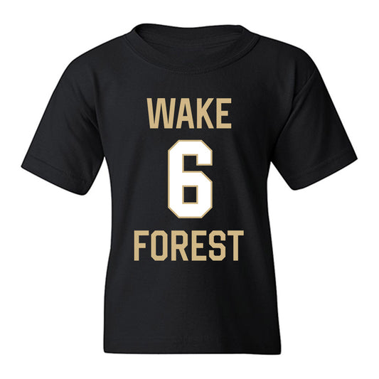 Wake Forest - NCAA Men's Basketball : Lukas Bojovic - Sports Shersey Youth T-Shirt-0
