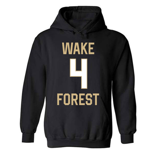 Wake Forest - NCAA Men's Basketball : Gavin Placide - Sports Shersey Hooded Sweatshirt-0
