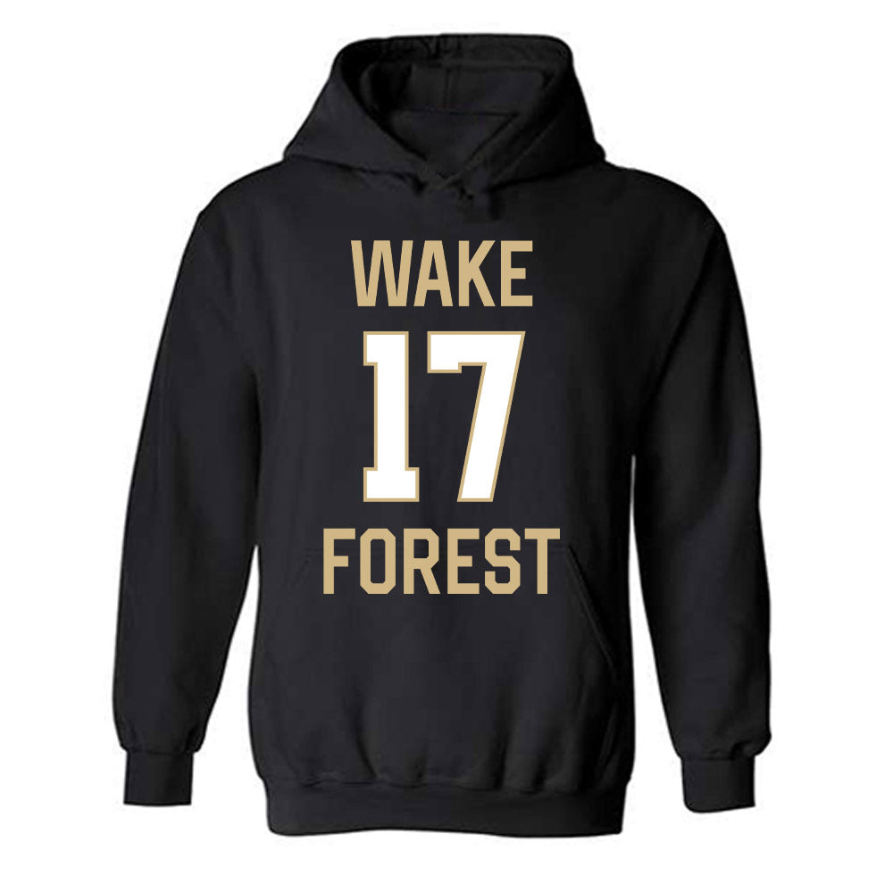 Wake Forest - NCAA Men's Basketball : Xander Pintelon - Sports Shersey Hooded Sweatshirt-0