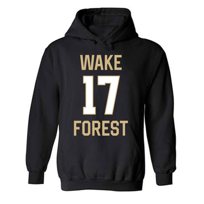 Wake Forest - NCAA Men's Basketball : Xander Pintelon - Sports Shersey Hooded Sweatshirt-0