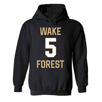 Wake Forest - NCAA Women's Basketball : Aurora Sorbye - Sports Shersey Hooded Sweatshirt-0