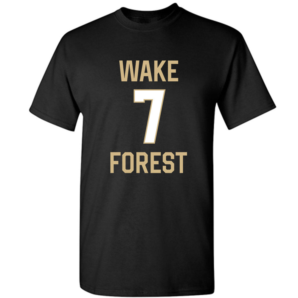 Wake Forest - NCAA Men's Basketball : Isaac Carr - Sports Shersey T-Shirt-0