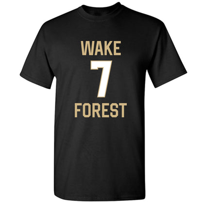 Wake Forest - NCAA Men's Basketball : Isaac Carr - Sports Shersey T-Shirt-0