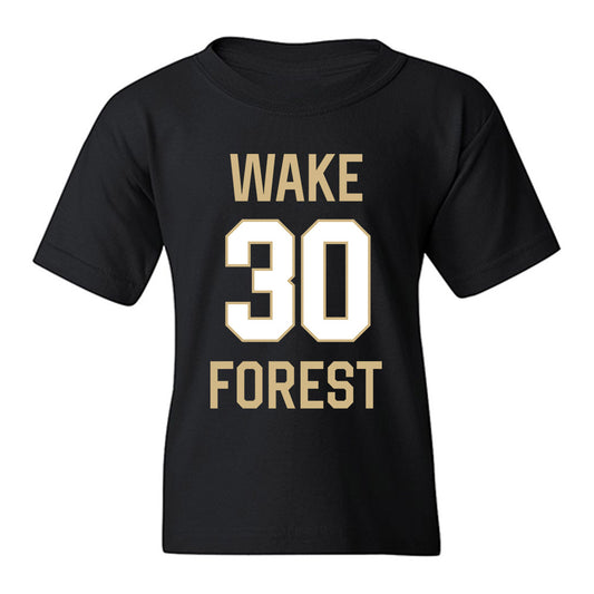 Wake Forest - NCAA Men's Basketball : Anson Beard - Sports Shersey Youth T-Shirt-0