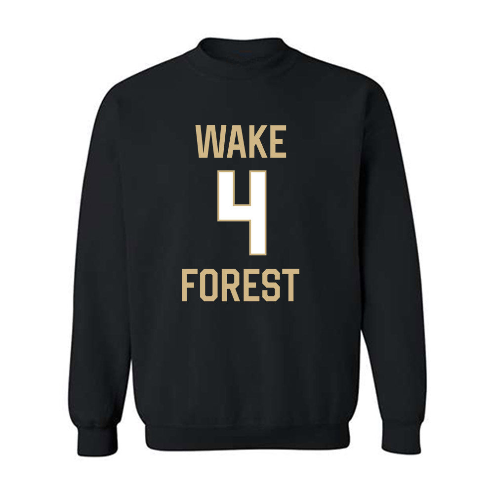 Wake Forest - NCAA Men's Basketball : Gavin Placide - Sports Shersey Crewneck Sweatshirt-0