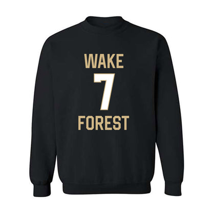 Wake Forest - NCAA Men's Basketball : Isaac Carr - Sports Shersey Crewneck Sweatshirt-0