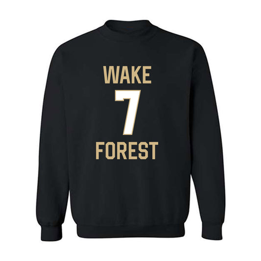 Wake Forest - NCAA Men's Basketball : Isaac Carr - Sports Shersey Crewneck Sweatshirt-0