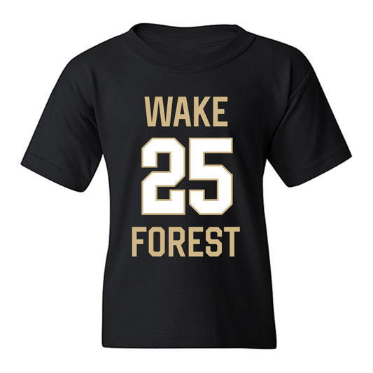 Wake Forest - NCAA Men's Basketball : Will Underwood - Sports Shersey Youth T-Shirt-0