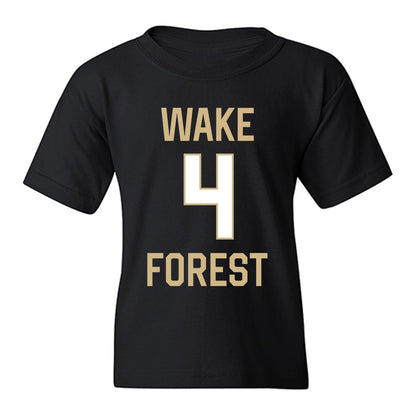 Wake Forest - NCAA Men's Basketball : Gavin Placide - Sports Shersey Youth T-Shirt-0