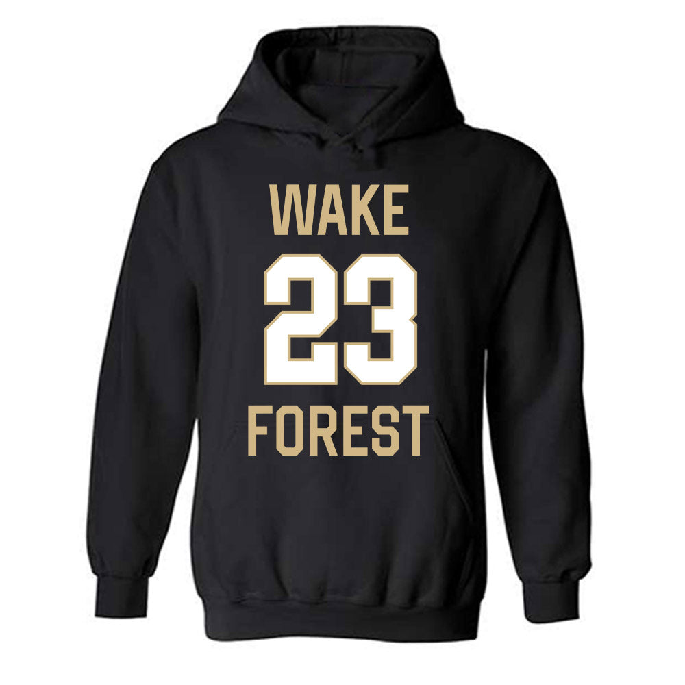 Wake Forest - NCAA Women's Basketball : Oshauna Holland - Sports Shersey Hooded Sweatshirt-0